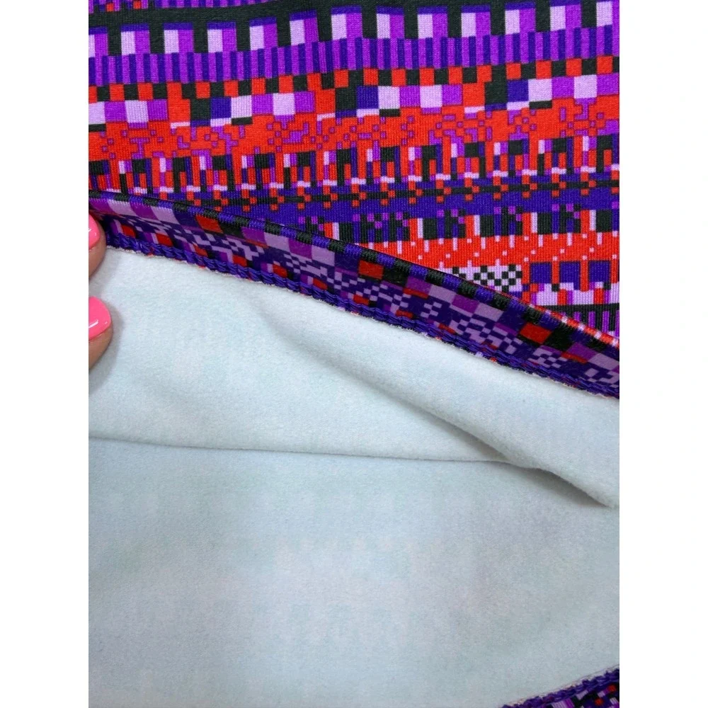 Nike Pro‎ Dri-FIT Pullover Womens S Multicolor Geometric Half Zip 685681-696